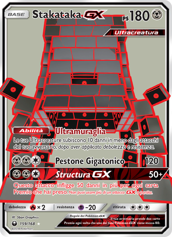 Stakataka GX 159/183 — Tempesta Astrale (Italian Pokémon TCG card)
