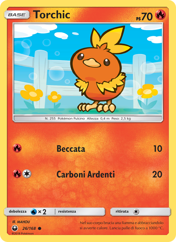 Torchic 026/183 — Celestial Storm (Italian Pokémon TCG card)