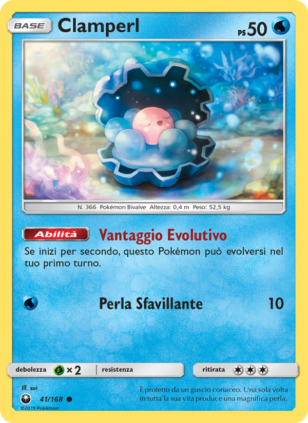 Clamperl 041/183 — Celestial Storm (Italian Pokémon TCG card)