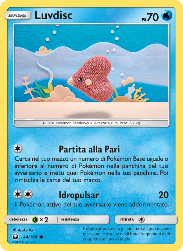 Luvdisc 044/183 — Celestial Storm (Italian Pokémon TCG card)