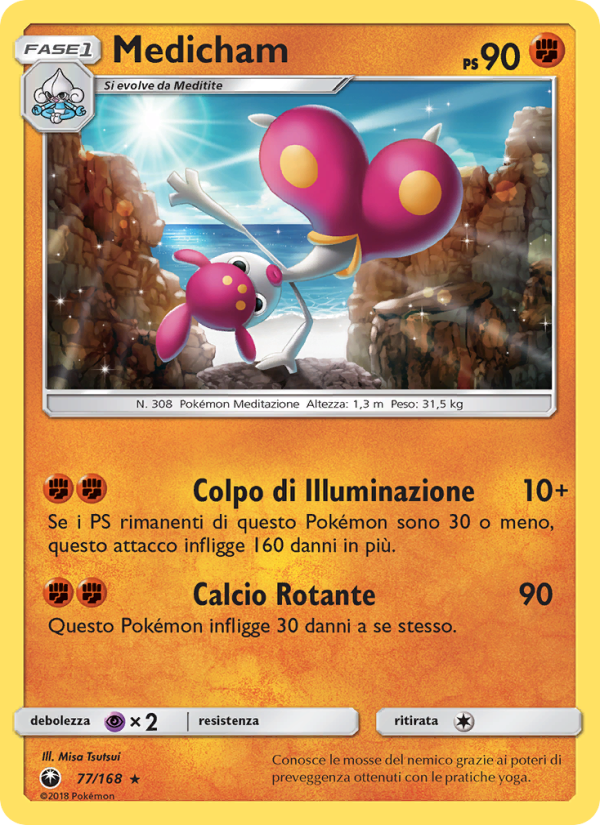 Medicham 077/183 — Celestial Storm (Italian Pokémon TCG card)