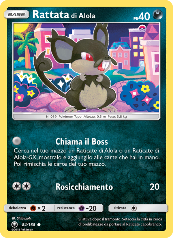 Rattata di Alola 084/183 — Tempesta Astrale (Italian Pokémon TCG card)