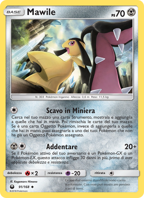 Mawile 091/183 — Celestial Storm (Italian Pokémon TCG card)