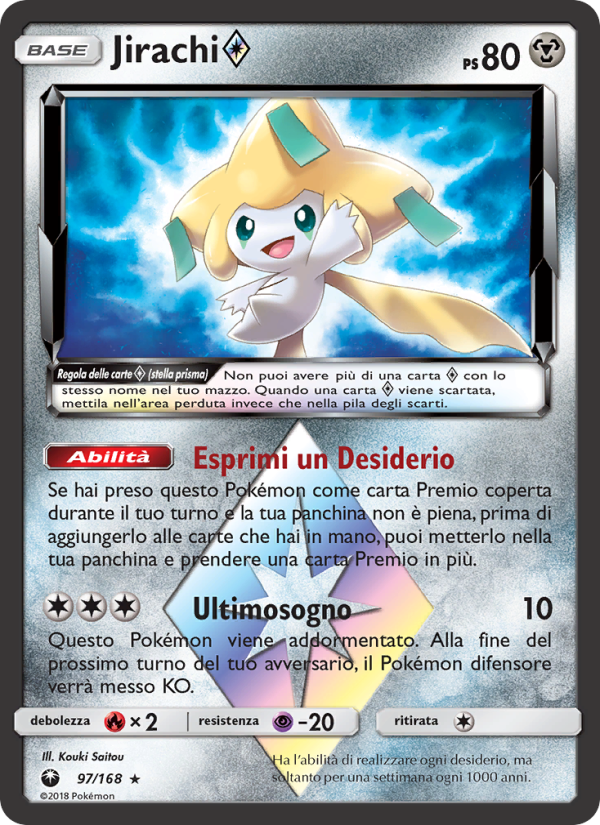 Jirachi ◇ 097/183 — Tempesta Astrale (Italian Pokémon TCG card)