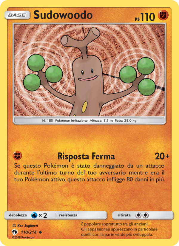 Sudowoodo 110/236 — Tuoni Perduti (Italian Pokémon TCG card)