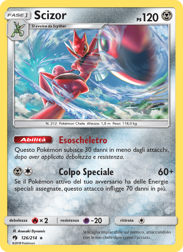 Scizor 126/236 — Tuoni Perduti (Italian Pokémon TCG card)