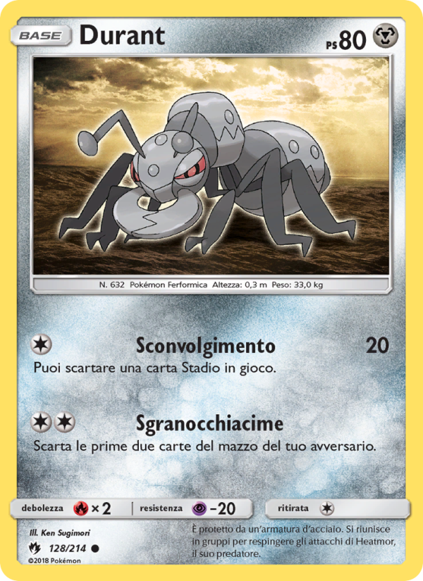 Durant 128/236 — Tuoni Perduti (Italian Pokémon TCG card)