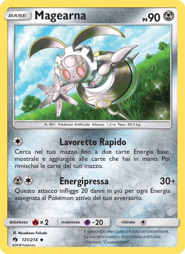 Magearna 131/236 — Tuoni Perduti (Italian Pokémon TCG card)