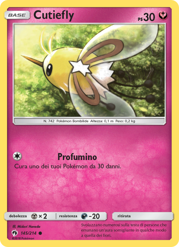 Cutiefly 145/236 — Tuoni Perduti (Italian Pokémon TCG card)