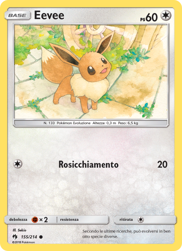 Eevee 155/236 — Tuoni Perduti (Italian Pokémon TCG card)
