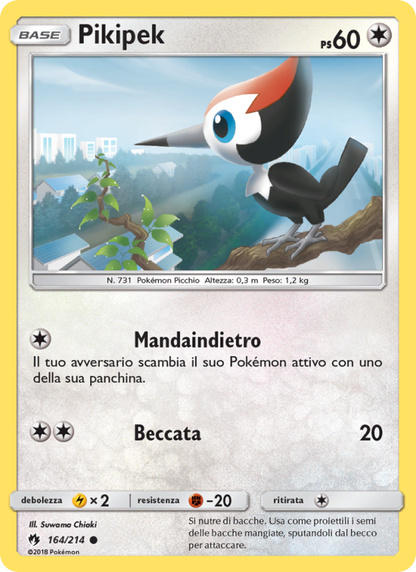 Pikipek 164/236 — Tuoni Perduti (Italian Pokémon TCG card)