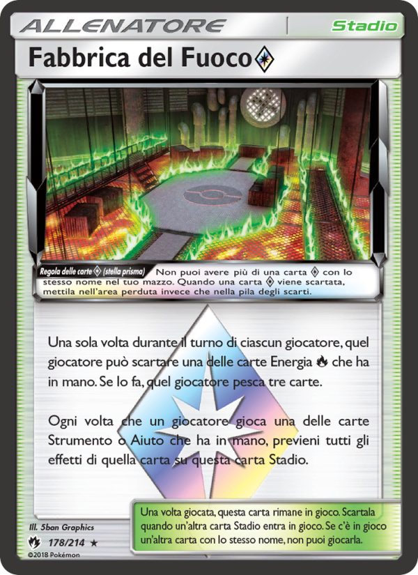 Fabbrica del Fuoco ◇ 178/236 — Tuoni Perduti (Italian Pokémon TCG card)