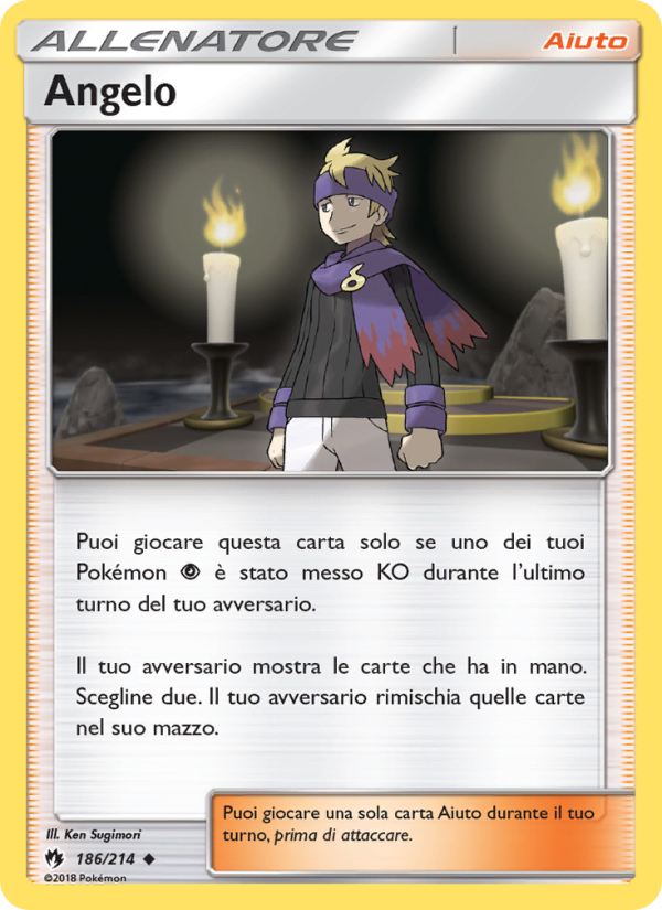 Angelo 186/236 — Tuoni Perduti (Italian Pokémon TCG card)