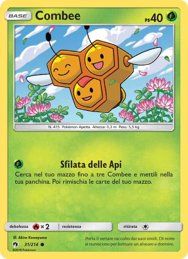 Combee 031/236 — Tuoni Perduti (Italian Pokémon TCG card)