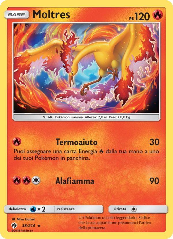 Moltres 038/236 — Tuoni Perduti (Italian Pokémon TCG card)