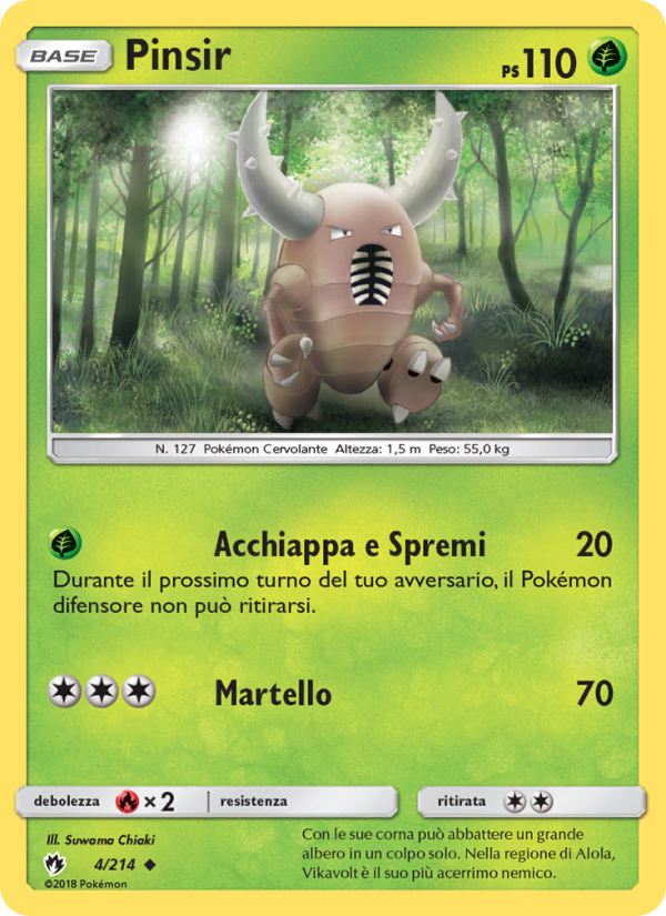 Pinsir 004/236 — Tuoni Perduti (Italian Pokémon TCG card)