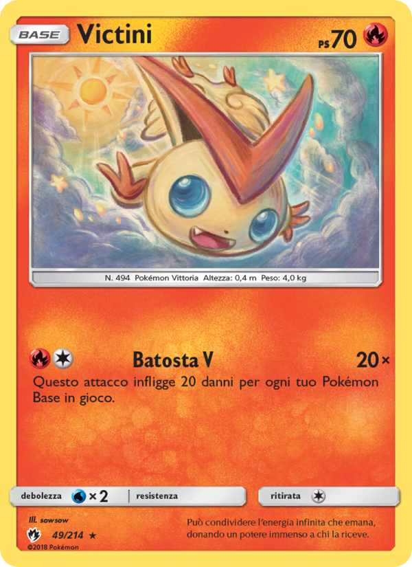 Victini 049/236 — Tuoni Perduti (Italian Pokémon TCG card)