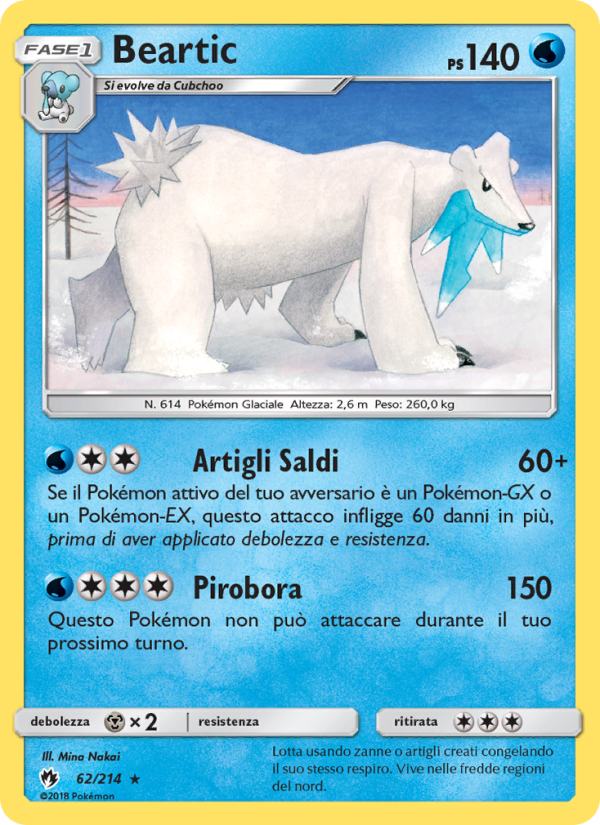 Beartic 062/236 — Tuoni Perduti (Italian Pokémon TCG card)
