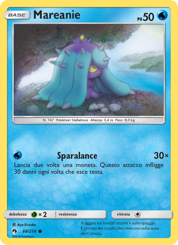 Mareanie 068/236 — Tuoni Perduti (Italian Pokémon TCG card)