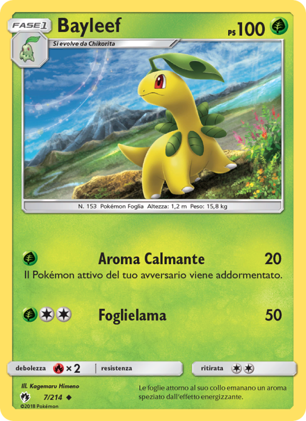 Bayleef 007/236 — Tuoni Perduti (Italian Pokémon TCG card)
