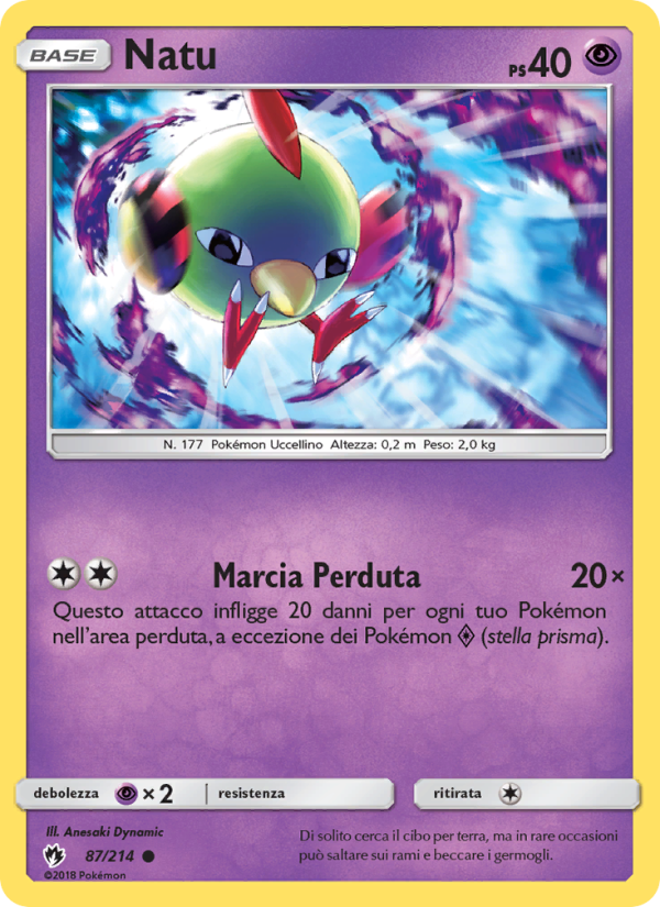 Natu 087/236 — Tuoni Perduti (Italian Pokémon TCG card)