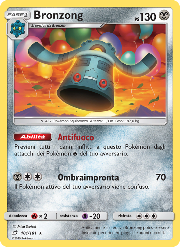 Bronzong 101/196 — Gioco di Squadra (Italian Pokémon TCG card)