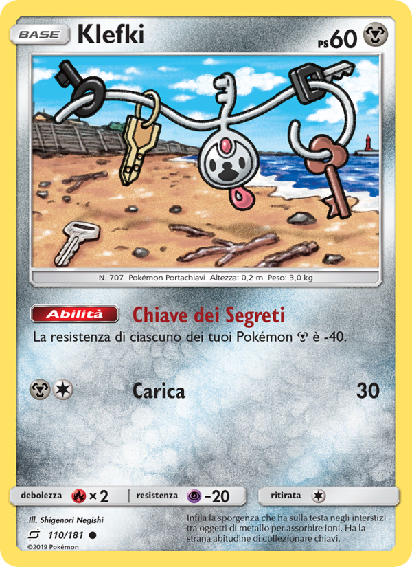 Klefki 110/196 — Gioco di Squadra (Italian Pokémon TCG card)