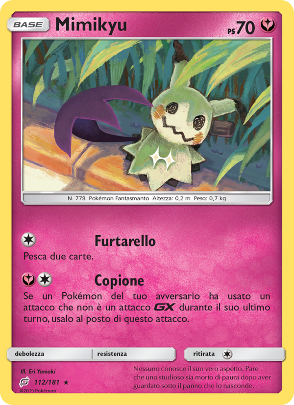 Mimikyu 112/196 — Gioco di Squadra (Italian Pokémon TCG card)