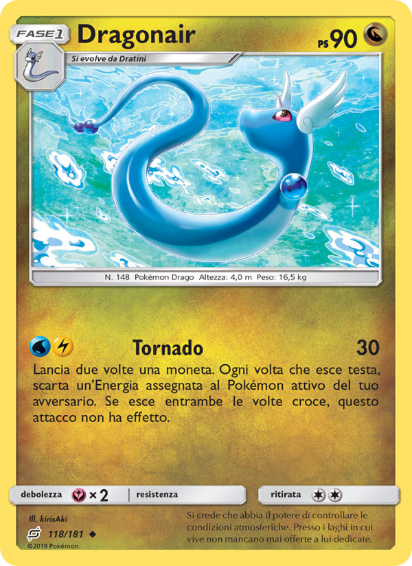 Dragonair 118/196 — Gioco di Squadra (Italian Pokémon TCG card)