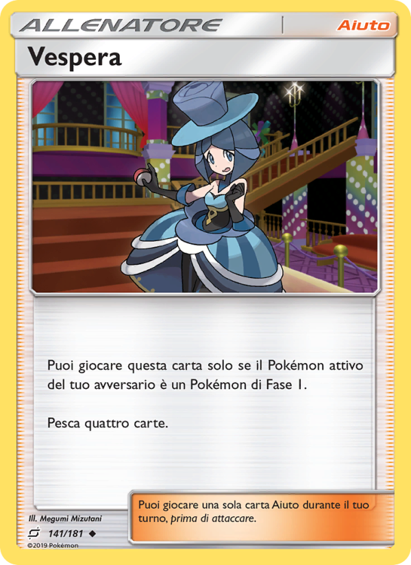 Vespera 141/196 — Gioco di Squadra (Italian Pokémon TCG card)