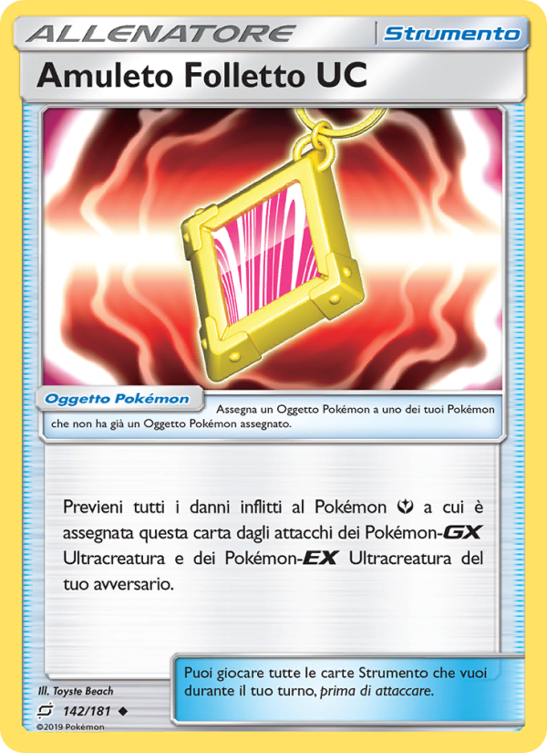 Amuleto Folletto UC 142/196 — Gioco di Squadra (Italian Pokémon TCG card)