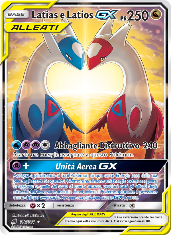 Latias e Latios GX 170/196 — Gioco di Squadra (Italian Pokémon TCG card)