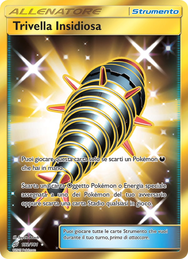 Trivella Insidiosa 192/196 — Gioco di Squadra (Italian Pokémon TCG card)