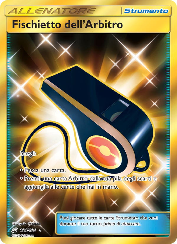 Fischietto dell’Arbitro 194/196 — Team Up (Italian Pokémon TCG card)