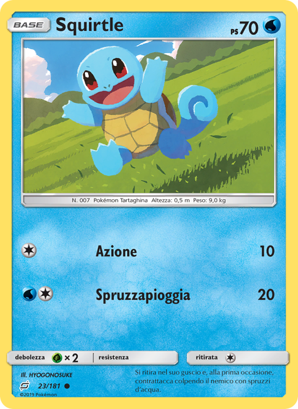 Squirtle 023/196 — Gioco di Squadra (Italian Pokémon TCG card)