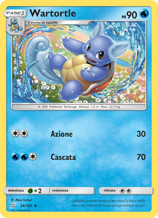 Wartortle 024/196 — Gioco di Squadra (Italian Pokémon TCG card)
