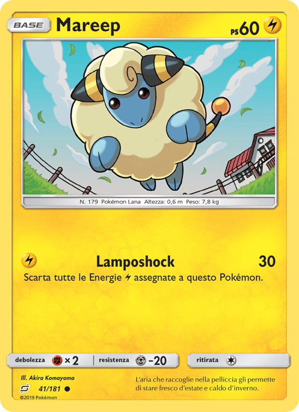 Mareep 041/196 — Gioco di Squadra (Italian Pokémon TCG card)