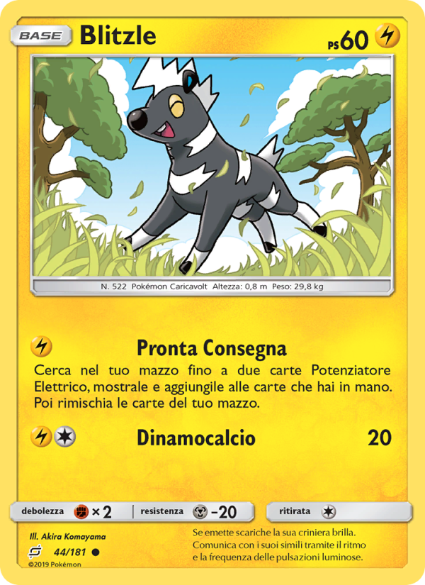 Blitzle 044/196 — Gioco di Squadra (Italian Pokémon TCG card)