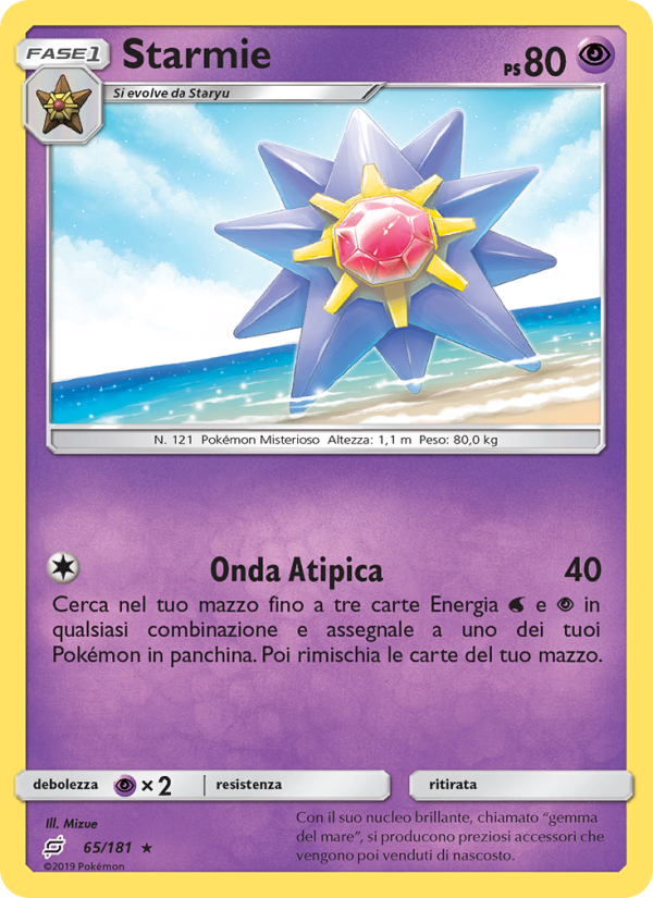 Starmie 065/196 — Gioco di Squadra (Italian Pokémon TCG card)