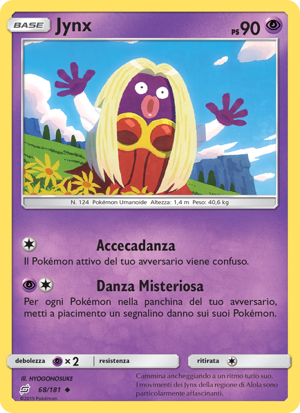Jynx 068/196 — Gioco di Squadra (Italian Pokémon TCG card)