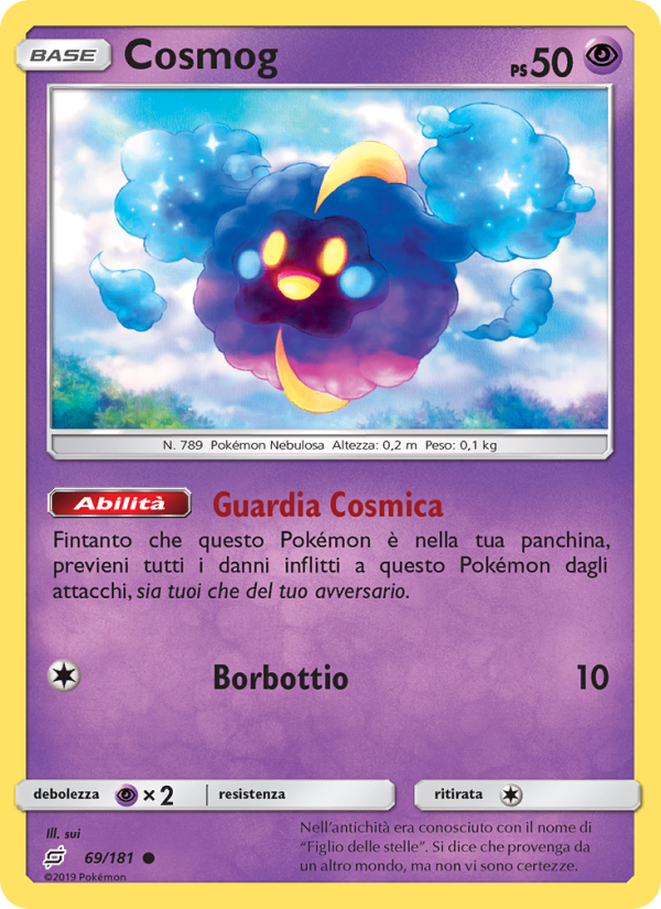 Cosmog 069/196 — Gioco di Squadra (Italian Pokémon TCG card)