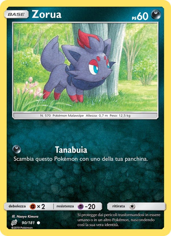 Zorua 090/196 — Gioco di Squadra (Italian Pokémon TCG card)