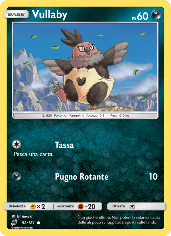Vullaby 092/196 — Gioco di Squadra (Italian Pokémon TCG card)