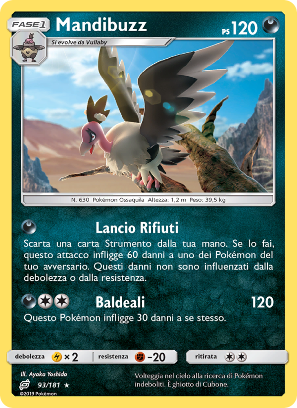 Mandibuzz 093/196 — Gioco di Squadra (Italian Pokémon TCG card)