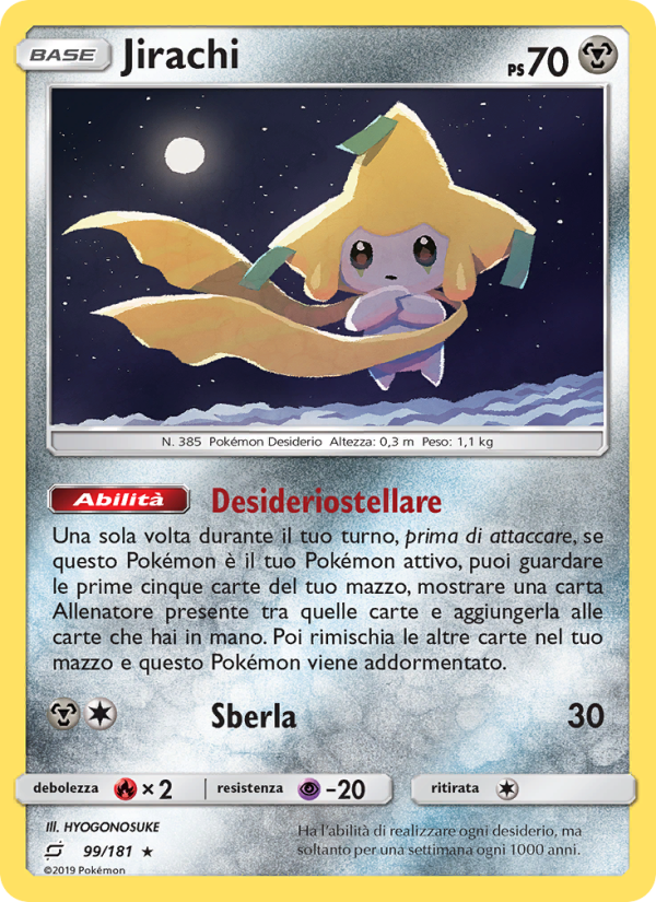 Jirachi 099/196 — Gioco di Squadra (Italian Pokémon TCG card)