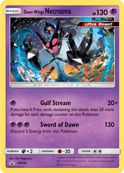 Necrozma Ali dell’Aurora SM106 — Sole e Luna Promo (Italian Pokémon TCG card)