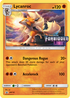 Lycanroc SM118 — Sole e Luna Promo (Italian Pokémon TCG card)