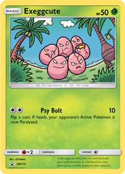 Exeggcute SM119 — Sole e Luna Promo (Italian Pokémon TCG card)