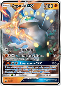 Zygarde GX SM122 — Sole e Luna Promo (Italian Pokémon TCG card)