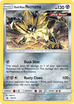 Necrozma Criniera del Vespro SM124 — Sole e Luna Promo (Italian Pokémon TCG card)